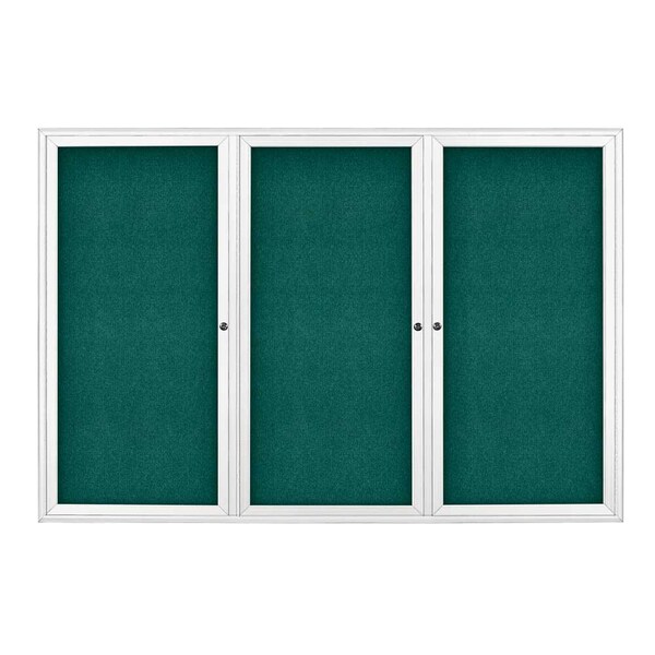 Sliding Door Indoor Enclosed Corkboard, 9